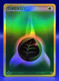 2003 Pokemon Grass Energy Reverse Holo EX Ruby & Sapphire 104/109 LP MP - Image 1