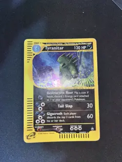 Tyranitar H28/H32 Aquapolis Carta Pokemon ENG gd - Image 1