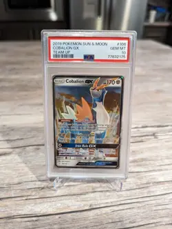 Cobalion GX PSA 10 GEM MINT 2019 Sun & Moon Team Up #106 Pokemon - Image 1