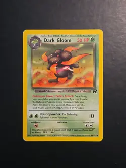 Pokemon Team Rocket Dark Gloom Non Holo Uncommon 36/82 LP - Image 1