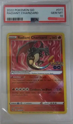 2022 Pokemon GO Radiant Charizard PSA 10 Set - Korean & English Sequential Pair - Image 3