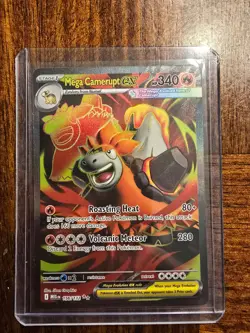 Mega Camerupt ex 156/132 Full Art Mega Evolutions Pokemon 2025 Near Mint - Image 1