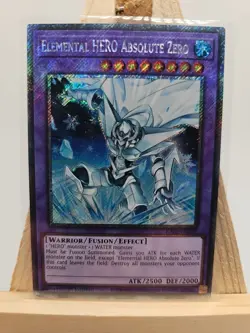 Yu-Gi-Oh Elemental Hero Absolute Zero 1st Edition Platinum Secret Rare... - Image 1