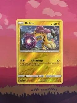 Pokemon Card Raikou Lost Thunder Reverse Holo Rare 79/214 Near Mint - Image 1