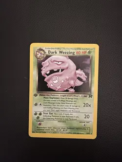 Pokemon TCG Dark Weezing Holo Rare Card 14/82 Team Rocket Series First Edition - Image 1