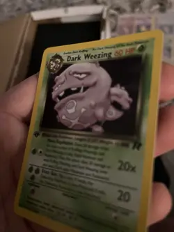 Pokemon TCG Dark Weezing Holo Rare Card 14/82 Team Rocket Series First Edition - Image 3