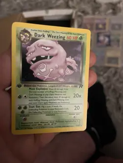 Pokemon TCG Dark Weezing Holo Rare Card 14/82 Team Rocket Series First Edition - Image 4