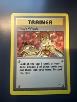 Pokemon TCG Misty's Wrath Gym Heroes Card 114/132 Unlimited Uncommon LP - Image 1
