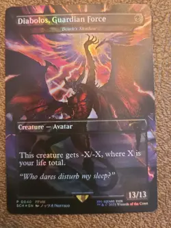 Diabolos Guardian Force Death's Shadow Final Fantasy Foil Promo Card NM MTG - Image 2