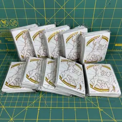 10 Pokemon Brilliant Stars ETB Card Sleeves Elite Trainer Box 65 Ct Lot Arceus - Image 1