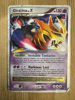 Giratina Lv.X - DP38 - Holo - DP Black Star Promo- Pokemon Card - VERY DAMAGED - Image 1
