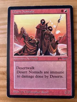 Magic the Gathering MTG Arabian Nights Desert Nomads HP (Beta Bob) - Image 1