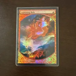 Light Play x 1 Lightning Bolt - Foil Textless Player Rewards Magic Promos - FOIL - Image 1