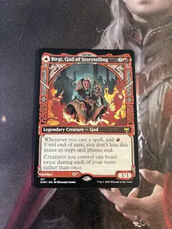 MtG Birgi, God of Storytelling - NM Showcase - Kaldheim - Image 1