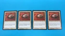 4x CIRCLE OF PROTECTION RED TEMPEST MTG MAGIC THE GATHERING NM / UNPLAYED - Image 1