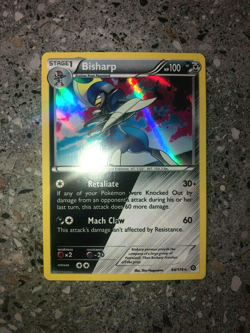 Pokemon TCG Cards Bisharp 64/114 Steam Siege Holo Rare NM - Image 3