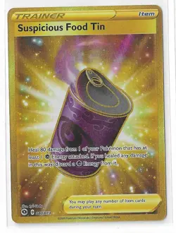 Pokemon TCG Suspicious Food Tin 80/73 Secret Rare Holo Champion's Path NM - Image 1