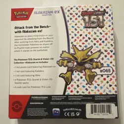 Pokemon TCG: Scarlet And Violet 151 Alakazam EX Collection Box Brand New Sealed - Image 4
