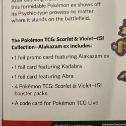 Pokemon TCG: Scarlet And Violet 151 Alakazam EX Collection Box Brand New Sealed - Image 5