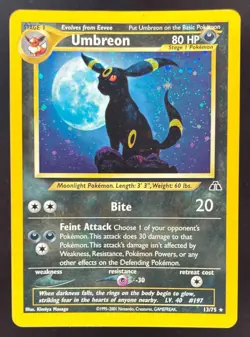 2001 Pokemon Neo Discovery #13/75 Umbreon Holo - Image 1