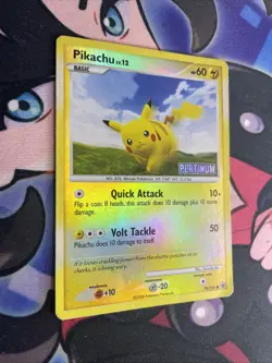 2008 Pikachu 70/100 Reverse Holo Platinum Promo Majestic Dawn Pokemon TCG HP/DMG - Image 2