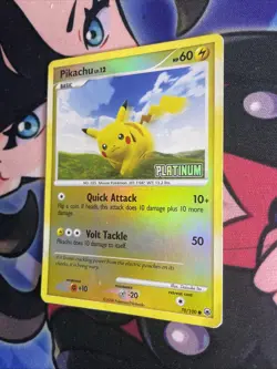 2008 Pikachu 70/100 Reverse Holo Platinum Promo Majestic Dawn Pokemon TCG HP/DMG - Image 3