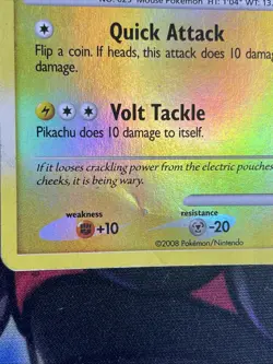 2008 Pikachu 70/100 Reverse Holo Platinum Promo Majestic Dawn Pokemon TCG HP/DMG - Image 4