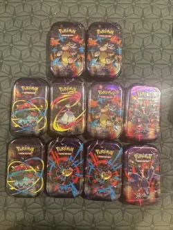 Pokemon TCG Mega Evolutions Mega Heroes Mini Tin Display- Not A Full Art Set - Image 1