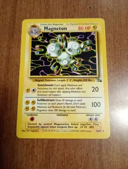 1999 Pokemon Fossil - MAGNETON - 26/62 - 1st Edition Rare - LP/Excellent. - Image 1