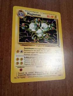 1999 Pokemon Fossil - MAGNETON - 26/62 - 1st Edition Rare - LP/Excellent. - Image 3