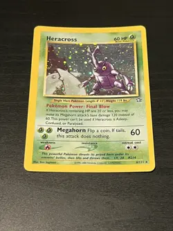 Heracross 6/111 Holo LP Neo Genesis Pokemon TCG - Image 1