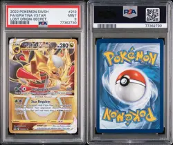 Pokemon Giratina VSTAR 212/196 PSA 9 Mint Lost Origin Gold Secret Rare FA - Image 3