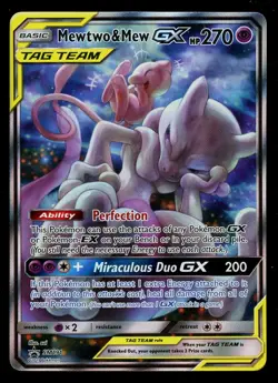 Pokemon Mewtwo & Mew GX Sun & Moon SM191 Power Partnership Tin Promo - Image 1
