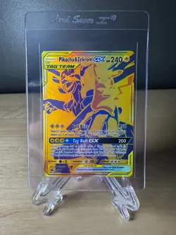 Pokemon TCG SM248 Pikachu & Zekrom GX Tag Team Black Star Promo Ultra Rare Holo - Image 1