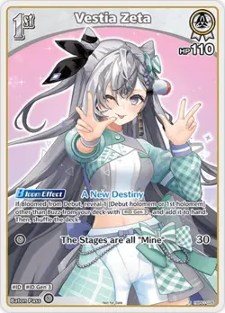 Hololive OFFICIAL CARD GAME Promos - Vestia Zeta (P) (hBP01-026) NM - Image 1