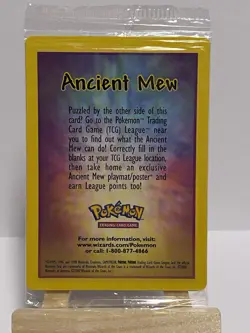 Pokemon TCG Ancient Mew Holo Card 2000 Movie Promo, Original Sealed - Image 2