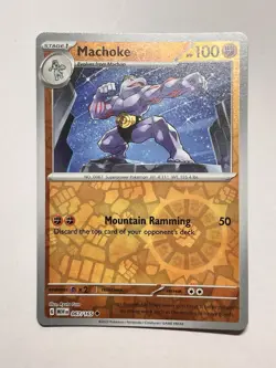 Machoke - 067/165 SV: Scarlet & Violet 151 Reverse Holo Pokemon Card NM - Image 1