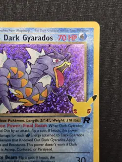 Dark Gyarados 8/82 Celebrations 25th Anniversary NM Holo Foil Rare Pokemon Card - Image 3