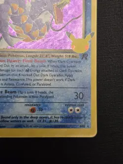 Dark Gyarados 8/82 Celebrations 25th Anniversary NM Holo Foil Rare Pokemon Card - Image 4