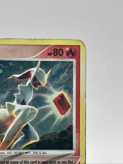 Pokemon Arceus LV.100 AR3 Holo Rare Card 2009 Heavy Played Condition - Image 4