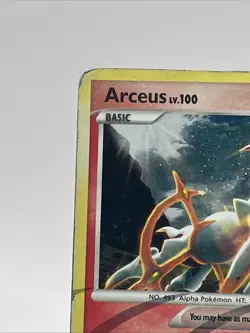 Pokemon Arceus LV.100 AR3 Holo Rare Card 2009 Heavy Played Condition - Image 5