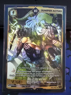 VCARD Gamersupps Rising Stars Juniper Actias 1st Edition Full Art Holo Card 10 - Image 1