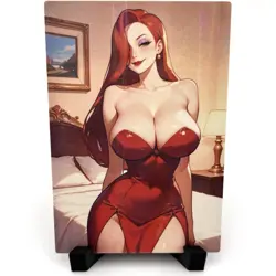 Jessica Rabbit Sexy Hot Anime Waifu Girl Doujin Lewd Goddess Story Holo Art Card - Image 1