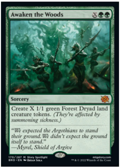 MTG Awaken the Woods M #170 NM The Brothers' War Sorcery Normal - Image 1