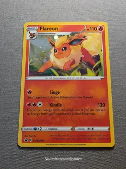 Pokemon Flareon SWSH041 Sword & Shield Promo Cosmos Holo Free Shipping - Image 1