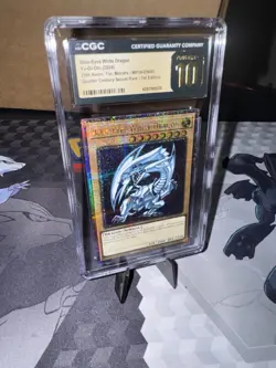 Yugioh Blue-Eyes White Dragon MP24 Black Label Quarter Century Grade 10 PRISTINE - Image 2