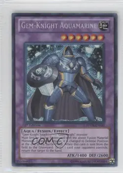 SCR - Gem-Knight Aquamarine 1st Ed. YuGiOh Hidden Arsenal 5: Steelswarm Invasion - Image 1