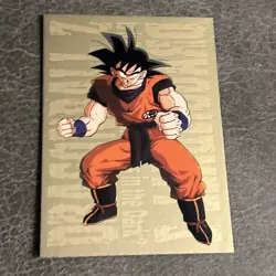 1999 FUNimation Dragon Ball Z DBZ Card G-2 Son Goku Gold Foil JPP/AMADA Super - Image 1
