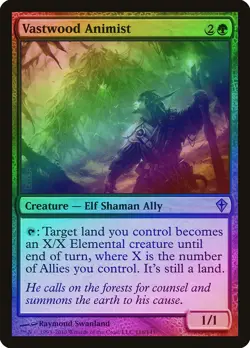 Vastwood Animist FOIL Worldwake PLD Green Uncommon MAGIC MTG CARD ABUGames - Image 1