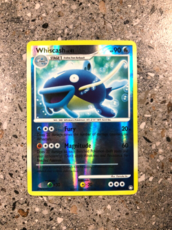 Pokemon TCG Cards Whiscash 40/123 Mysterious Treasures Reverse Holo Rare LP - Image 1